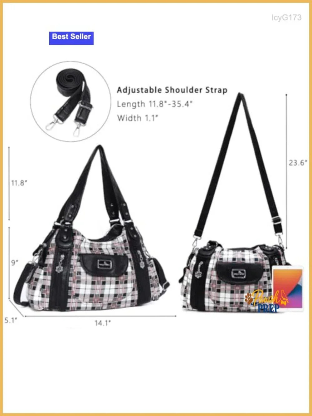 Washed PU Leather Hobo Tote Shoulder Bag Crossbody Purse Women's Large Satchel